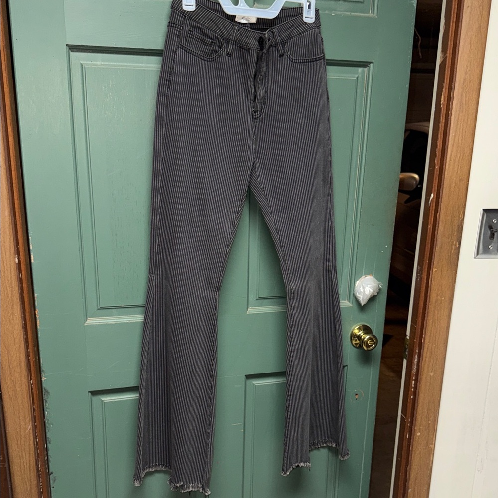 KanCan Charcoal Flare Women's Jeans